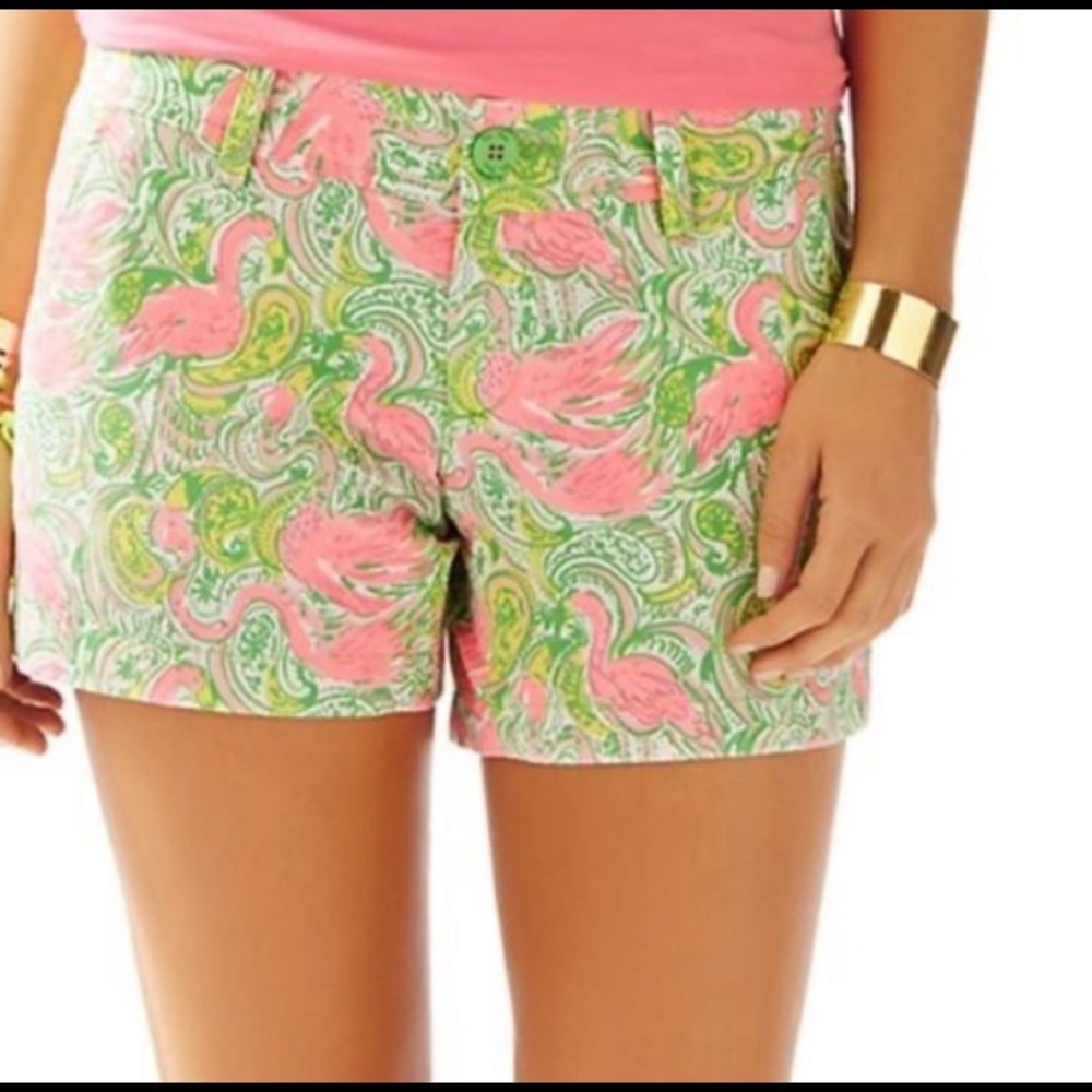Lilly Pulitzer Pink and Green Patterned Shorts - Picture 14 of 14